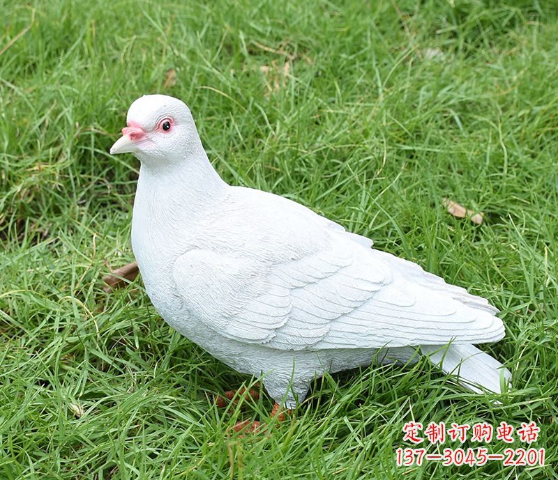 周口潍坊和平鸽雕塑女孩