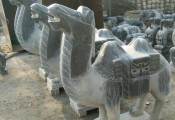 周口青石骆驼雕，把动物活灵活现