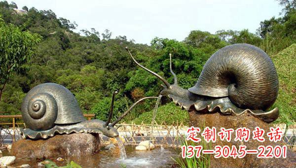 周口蜗牛公园动物铜雕