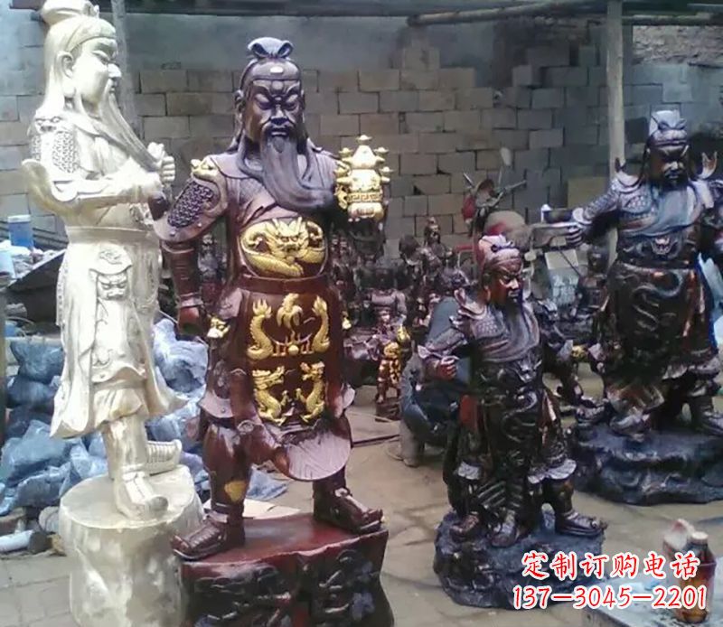 周口武财神提刀关公铜雕
