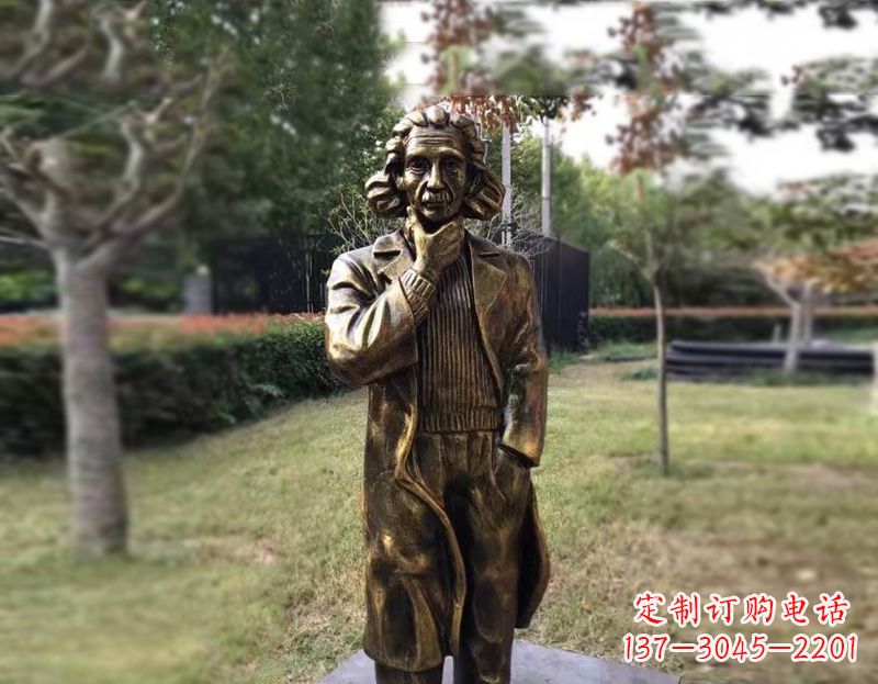 周口西方名人爱因斯坦铜雕