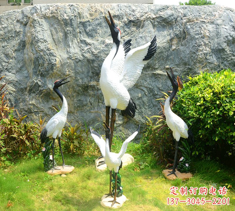 周口仙鹤雕塑 墓地