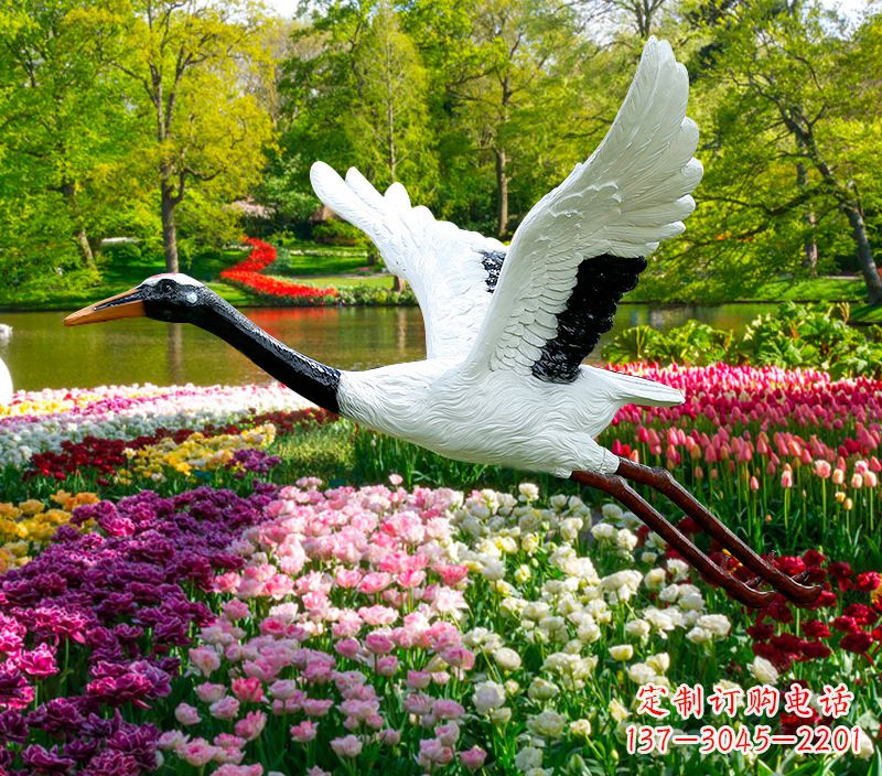 周口仙鹤雕塑灯