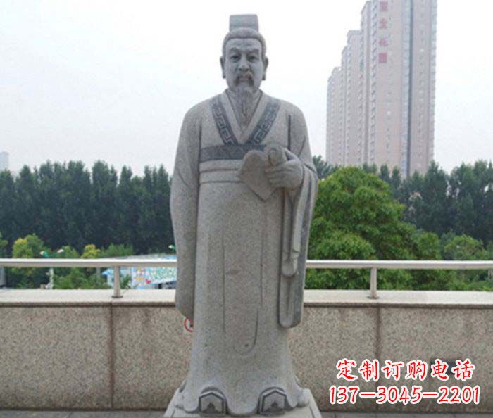 周口先秦法家代表人物商鞅石雕