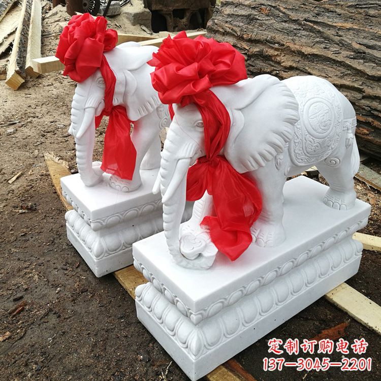 周口现代石雕大象