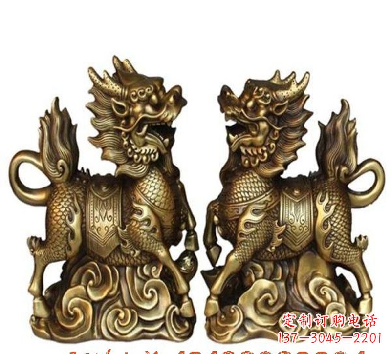 周口祥云麒麟铜雕