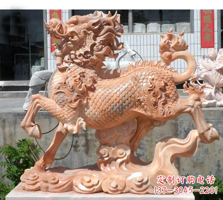 周口祥云麒麟石雕