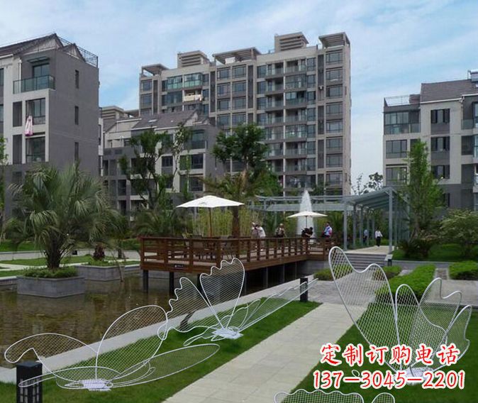 周口小区不锈钢镂空蝴蝶雕塑