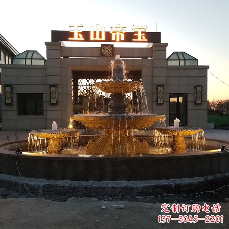 周口小区广场欧式水景石雕喷泉