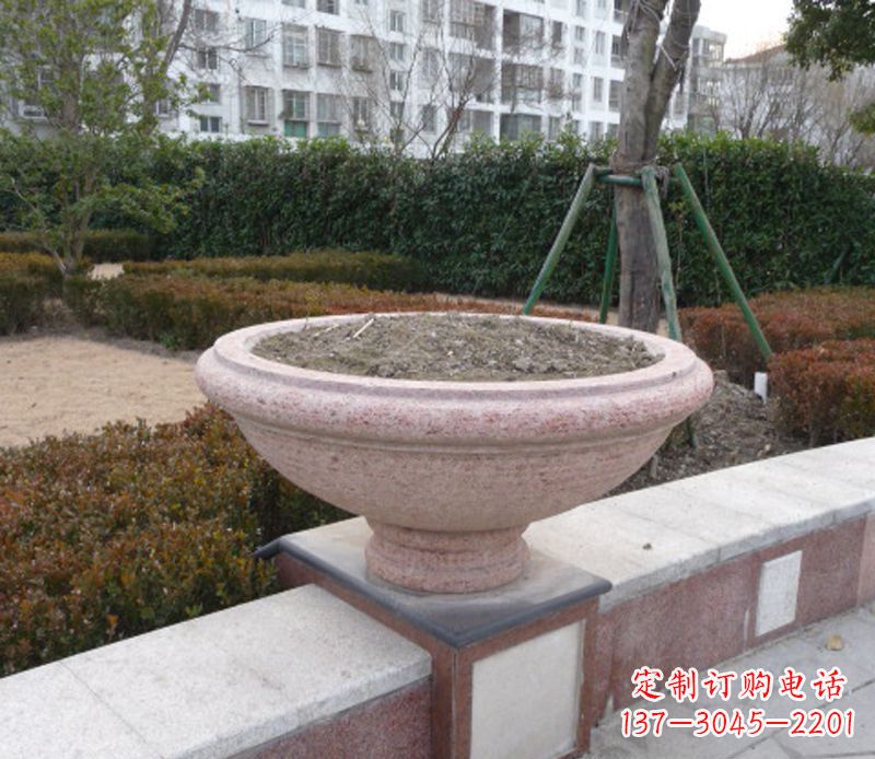 周口小区花盆石雕