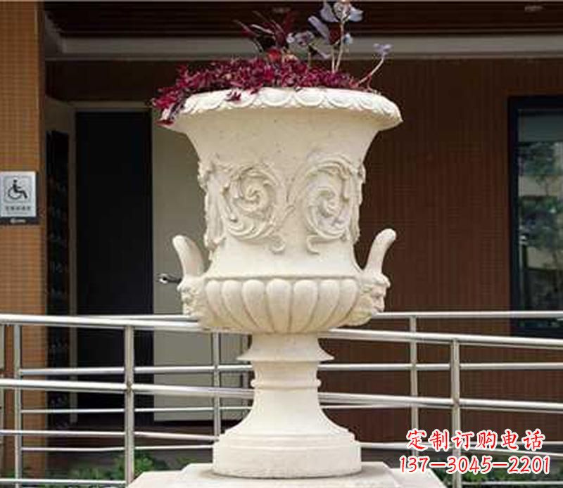 周口小区花盆景观石雕