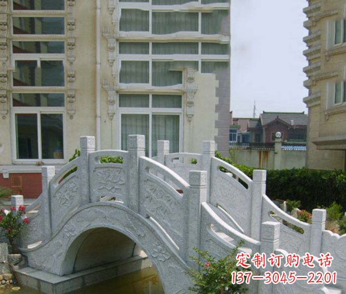 周口小区景观大理石拱桥 (2)