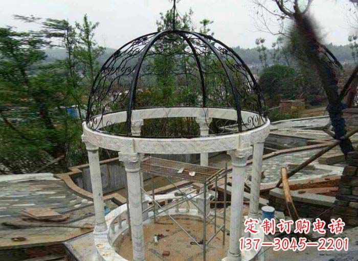 周口小区欧式圆顶凉亭石雕