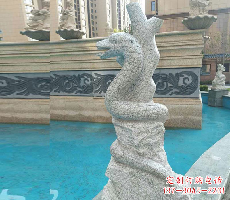 周口小区十二生肖雕塑动物石雕