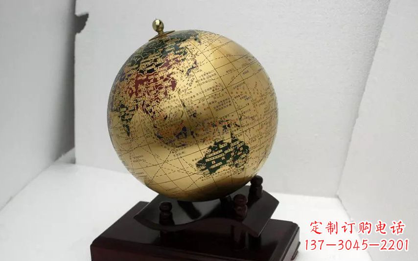 周口校园不锈钢地球仪雕塑 (3)