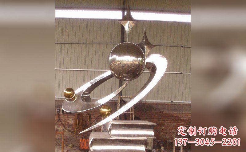 周口校园不锈钢书籍雕塑