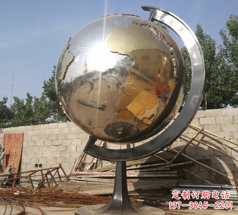 周口校园地球仪雕塑
