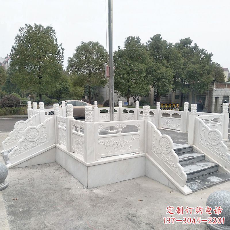 周口校园广场石雕升旗台