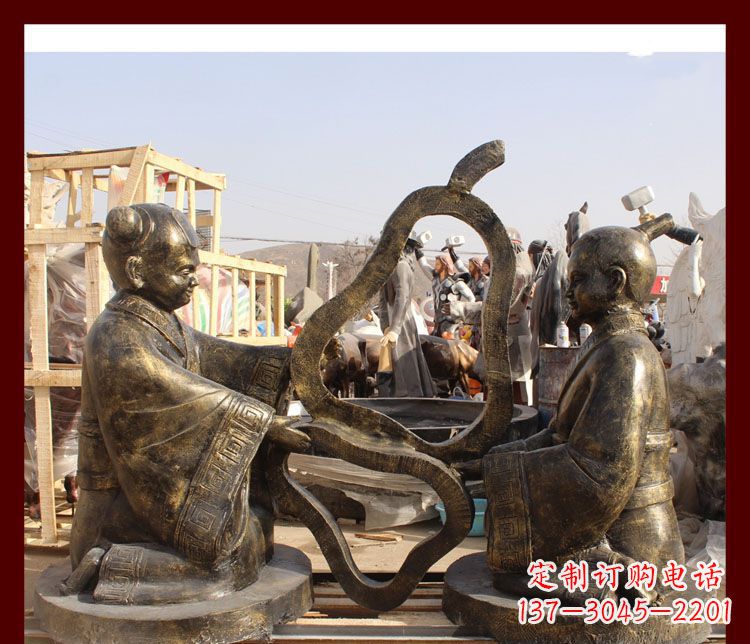 周口校园孔融让梨铜雕