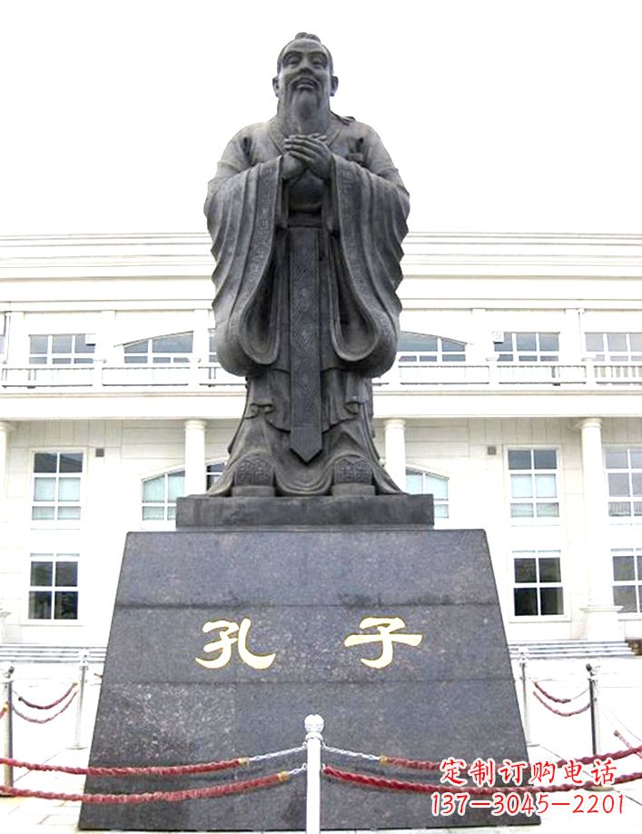 周口校园孔子雕塑