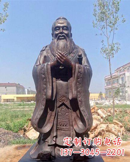 周口校园孔子雕像 (2)