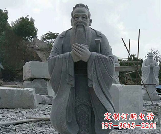 周口校园孔子人物石雕