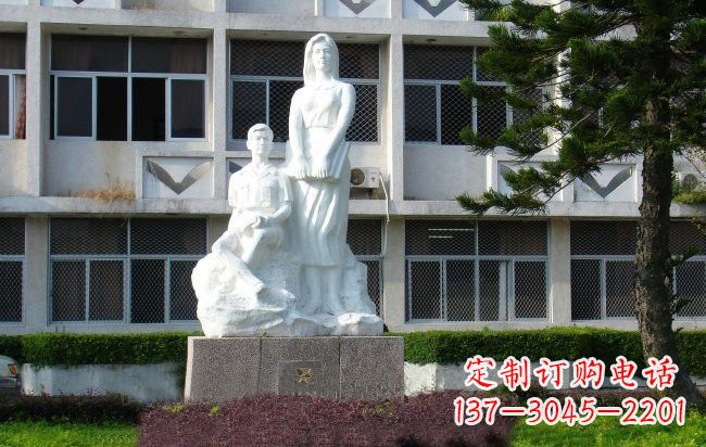 周口校园人物晨读的学生