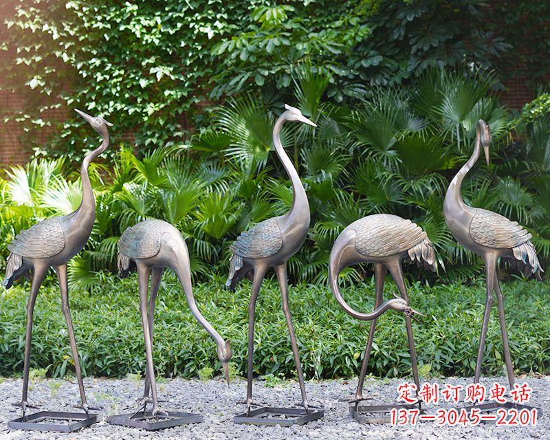 周口写意仙鹤雕塑