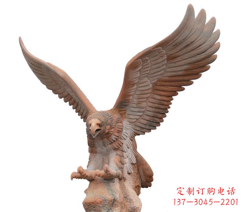 周口雄鹰展翅石雕