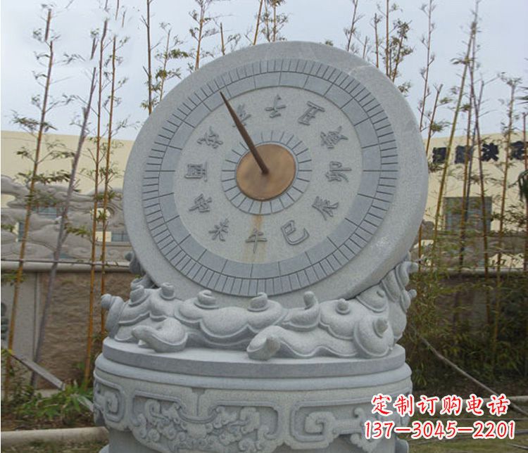 周口学校大理石日晷石雕 (5)