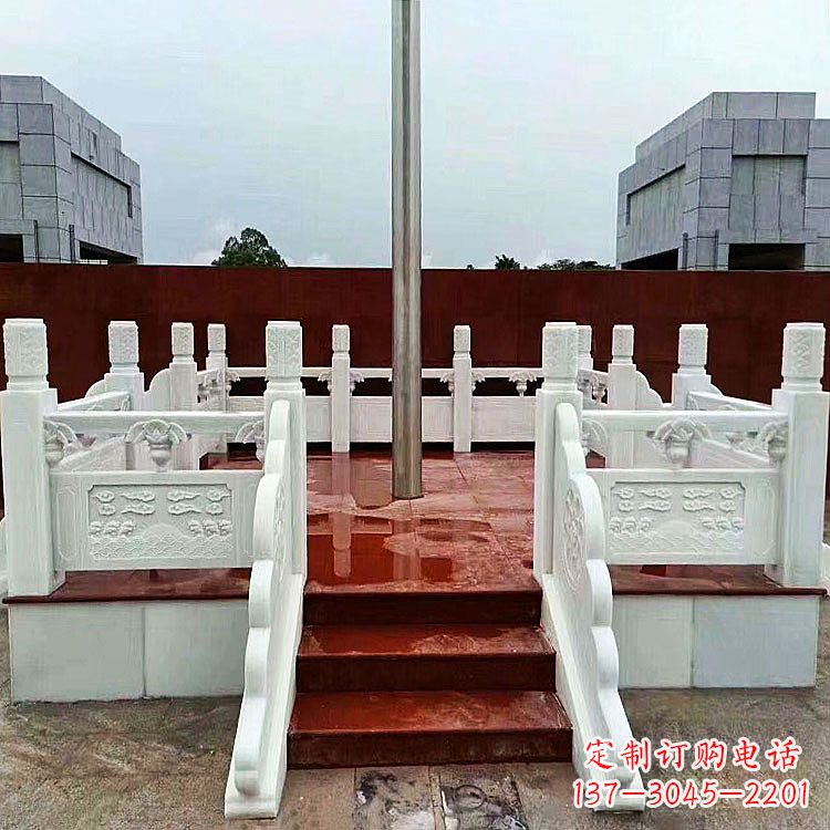 周口学校石雕升旗台