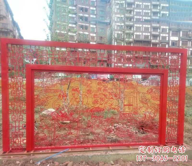 周口迎春福字剪纸雕塑