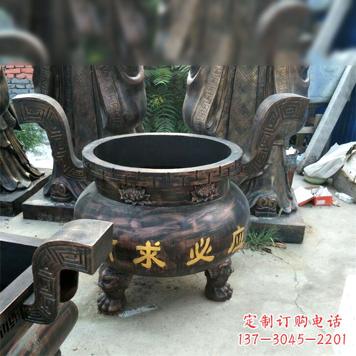 周口有求必应祈福铜雕香炉