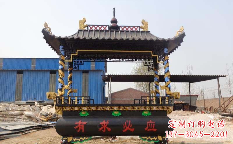 周口有求必应香炉寺庙铜雕