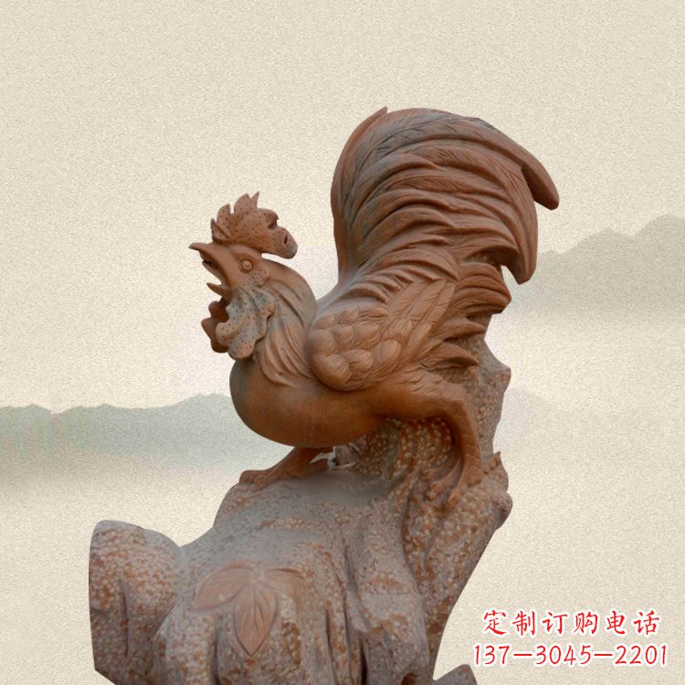 周口酉鸡景观石雕