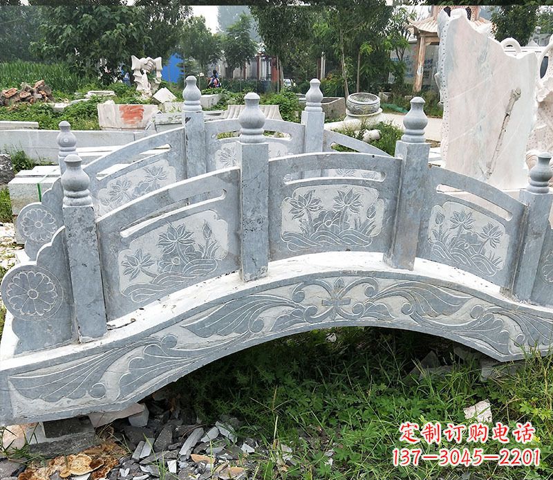 周口园林仿古石拱桥景观石雕 (3)