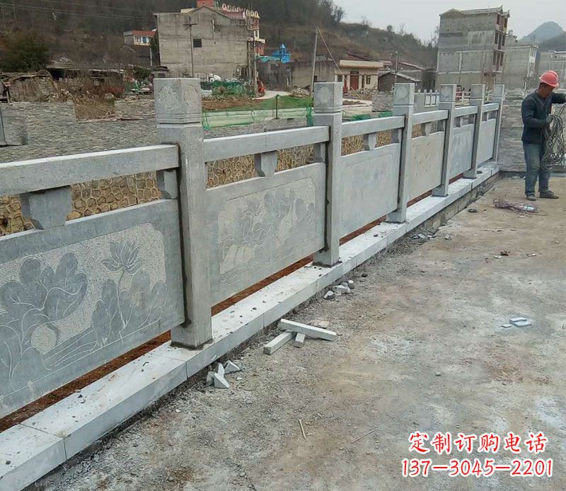 周口园林仿古石栏板景观石雕 (5)