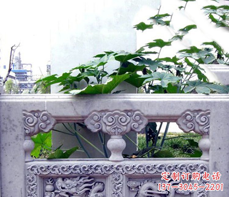 周口园林仿古石栏板景观石雕 (6)