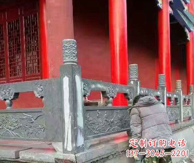 周口园林仿古石栏板景观石雕 (9)