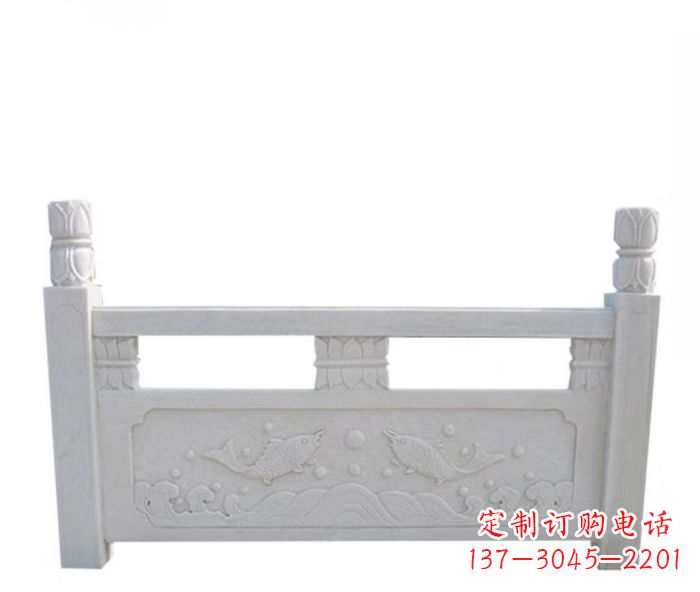 周口园林汉白玉石浮雕栏板