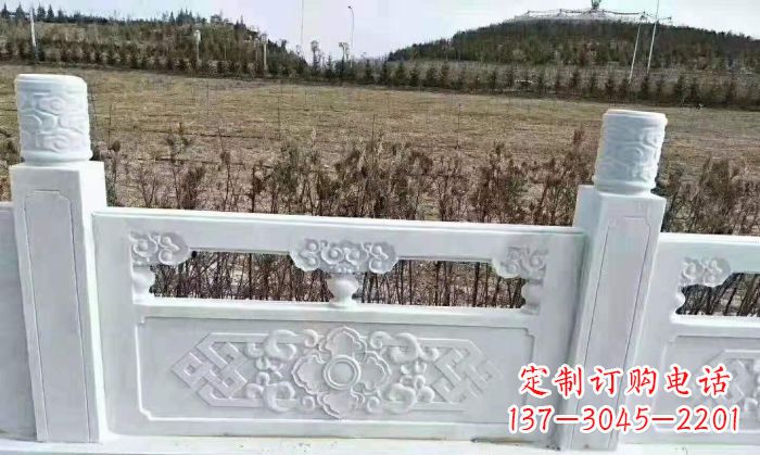 周口园林汉白玉石浮雕栏板 (4)