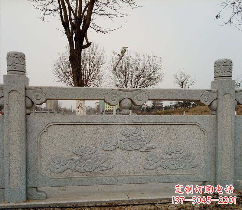 周口园林护城河石栏板景观石雕