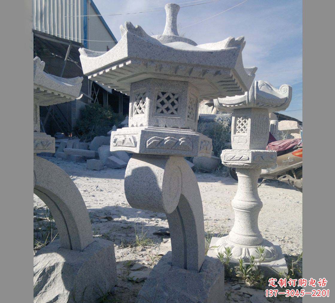 周口园林景观草坪石灯雕塑