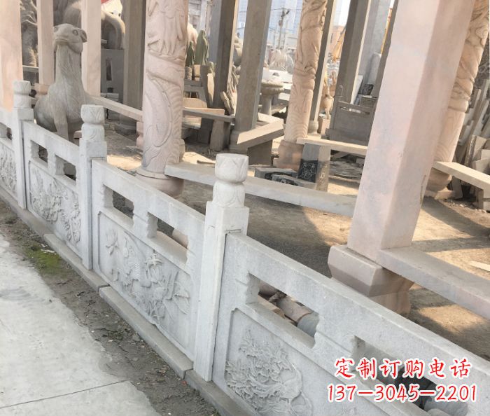 周口园林景观大理石浮雕栏板石雕