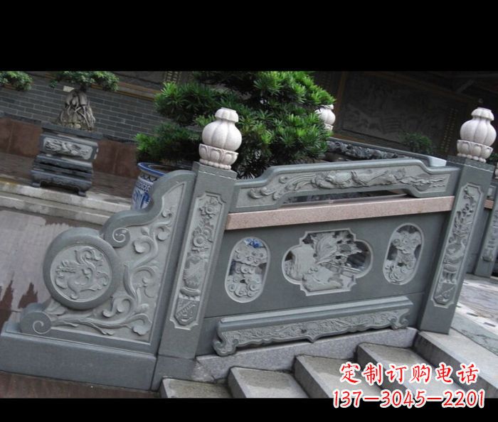 周口园林景观大理石栏板雕塑 (6)