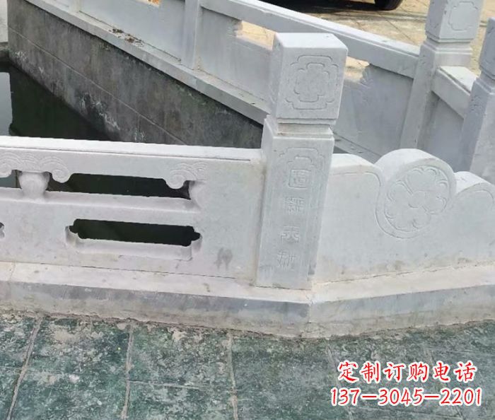 周口园林景观大理石栏板雕塑 (7)