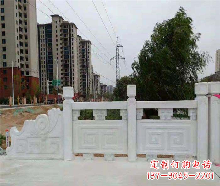 周口园林景观大理石栏板石雕 (5)