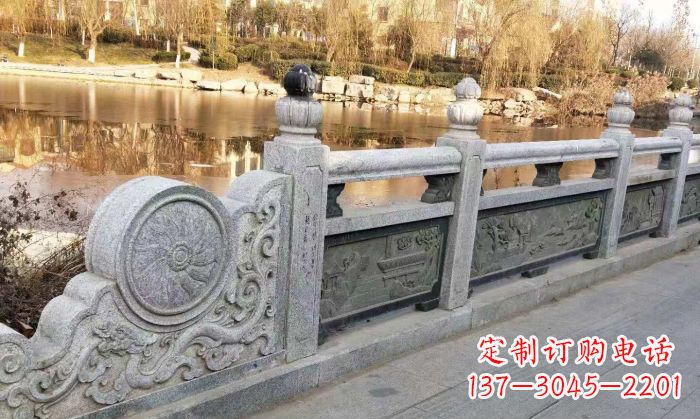 周口园林景观大理石栏板石雕 (10)