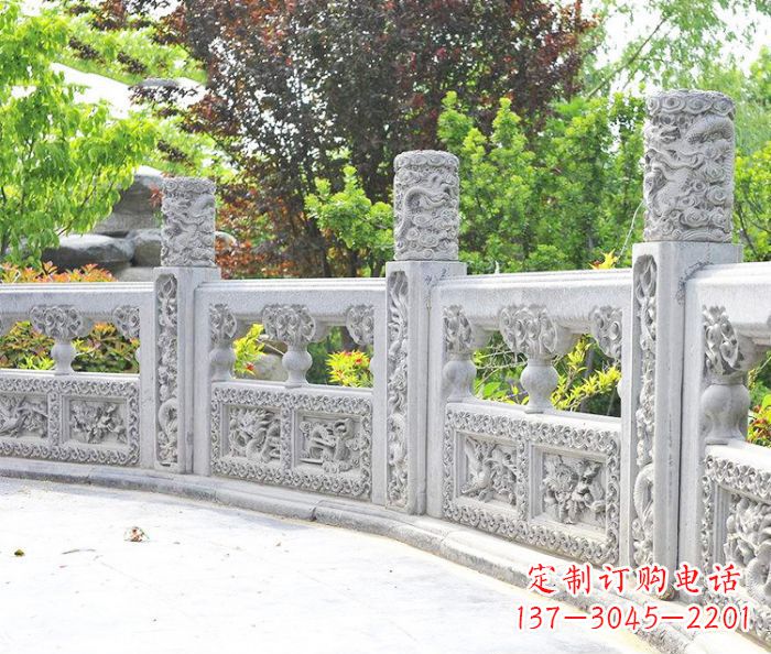 周口园林景观大理石栏板石雕 (9)