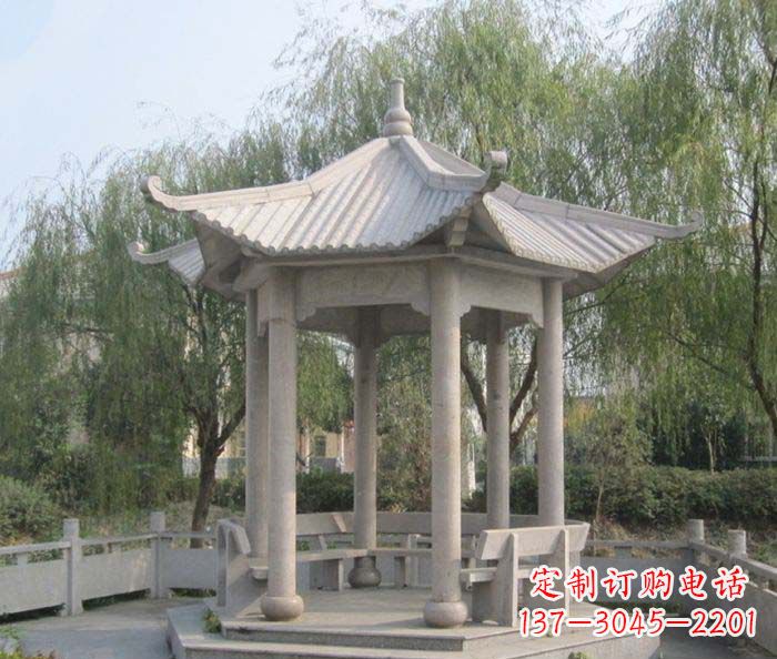 周口园林景观大理石凉亭石雕